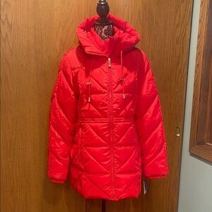 Kate Spade Vibrant Red Puffer Jacket
